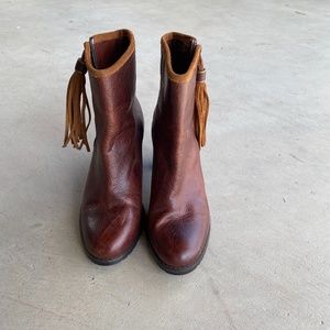Ralph Lauren brown leather boots